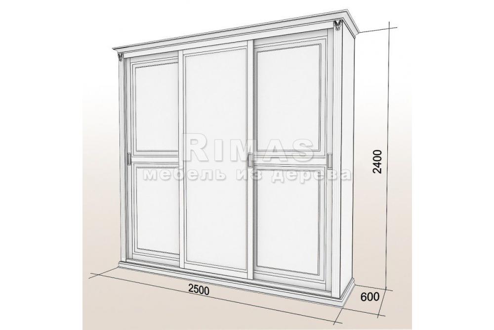 Шкаф «Палермо 33» из массива дерева