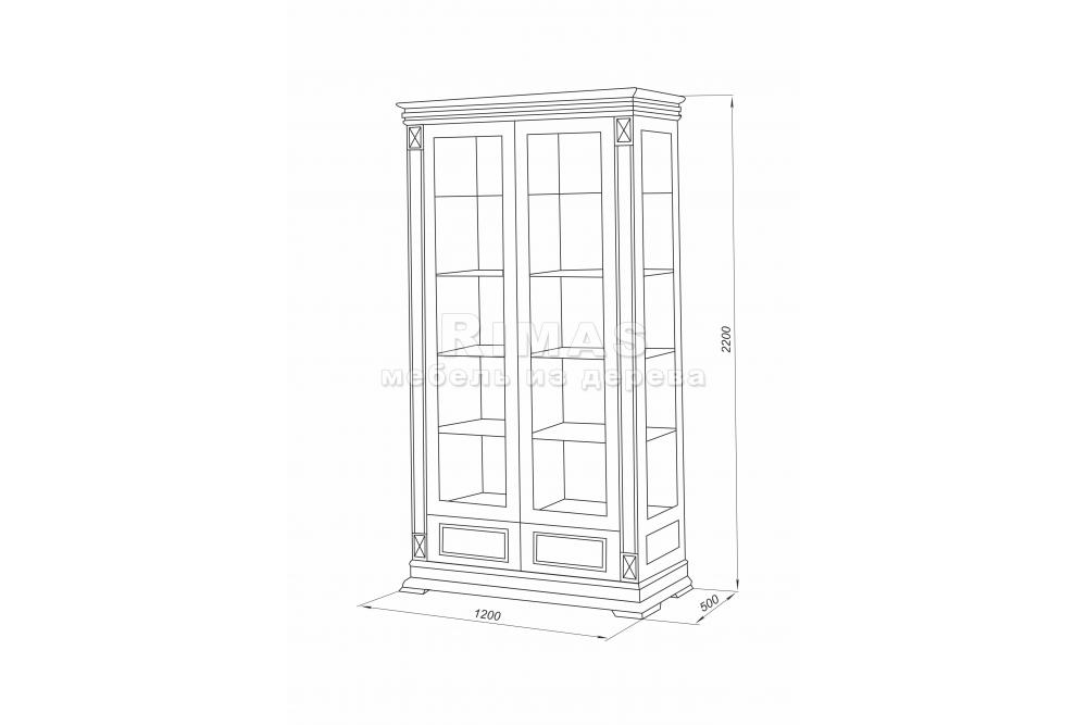 Шкаф «Овьедо 24» из массива дерева