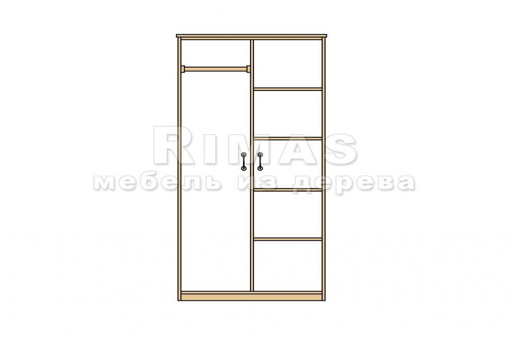 Шкаф «Бари 5» из массива дерева