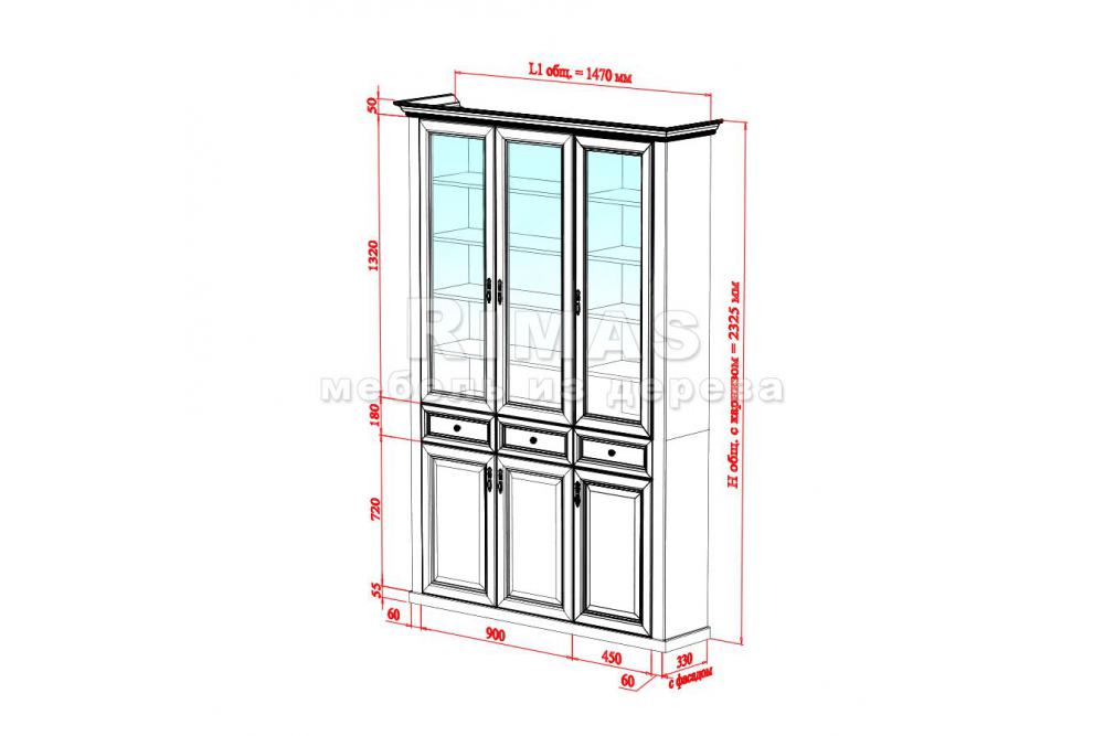 Шкаф «Оливия 31» из массива дерева