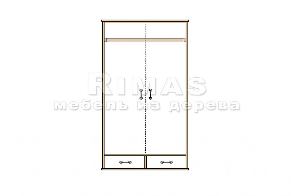 Шкаф «Бари 21» из массива дерева