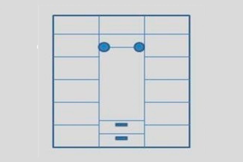 Шкаф «Салоника 3» из массива дерева