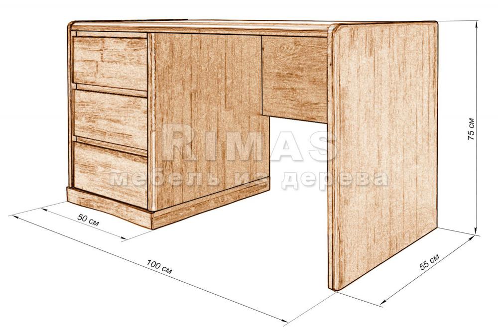 Стол «Катания» из массива дерева