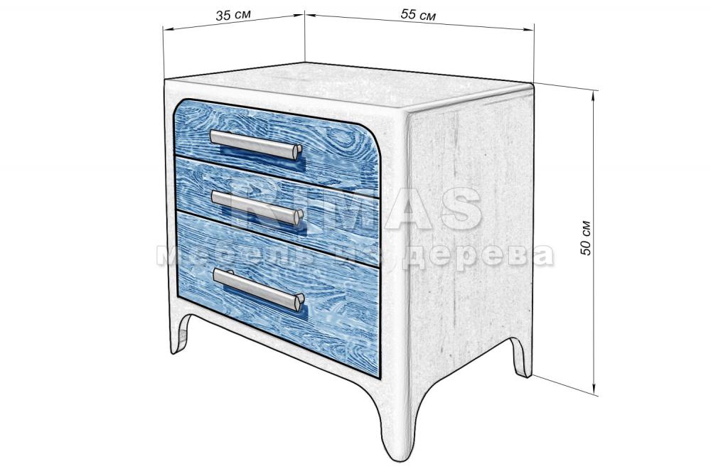 Тумба «Катания Ультра» из массива дерева