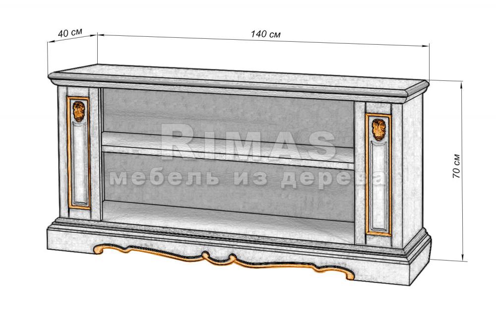 Тумба «Милано тв 4» из массива дерева