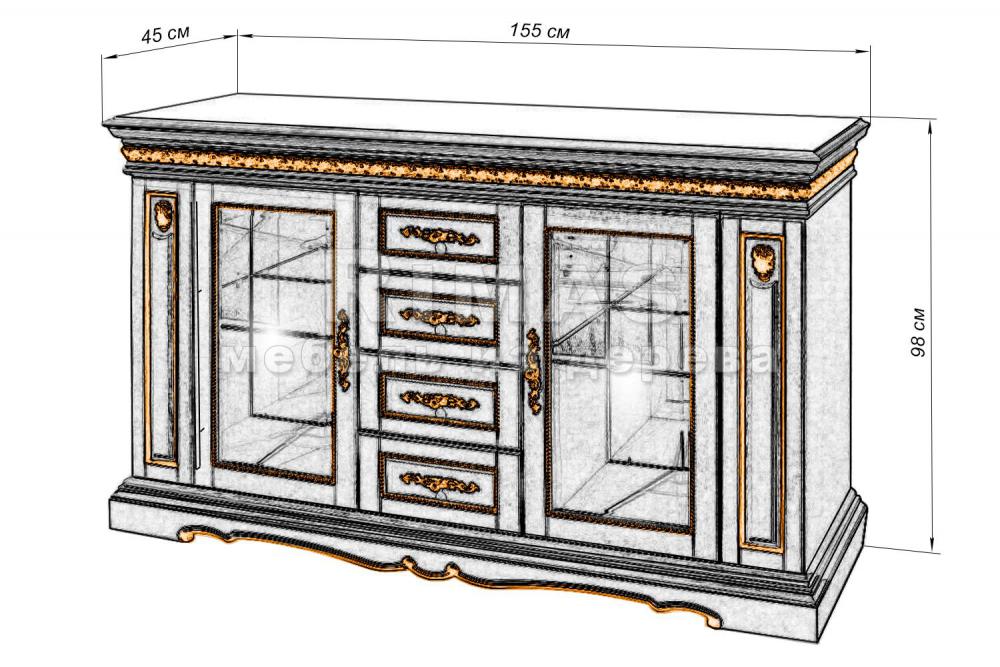 Тумба «Милано тв 5» из массива дерева
