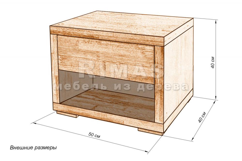 Тумба «Ливорно» из массива дерева