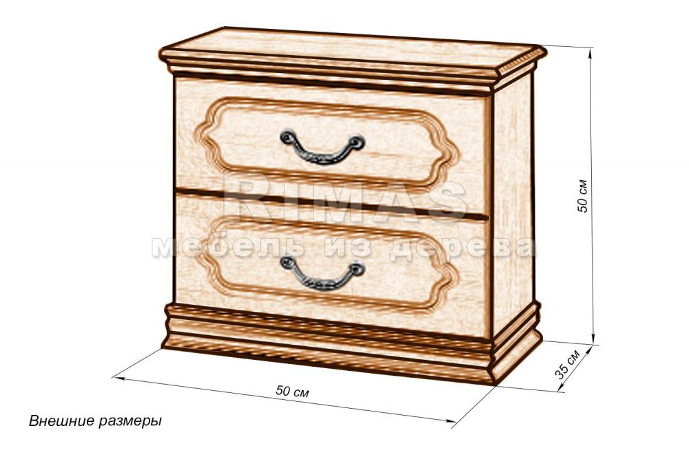 Тумба «Монца» из массива дерева