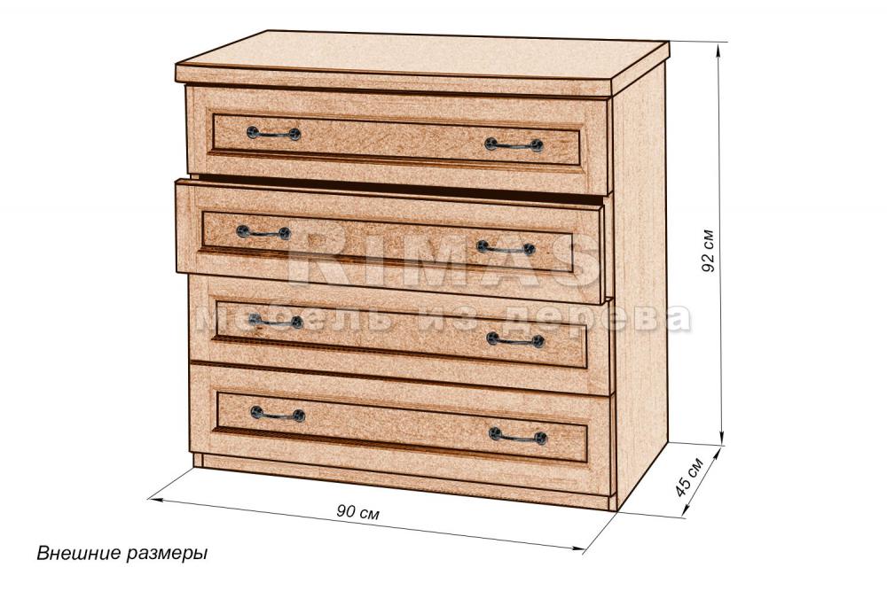 Тумба «Перуджа тв» из массива дерева