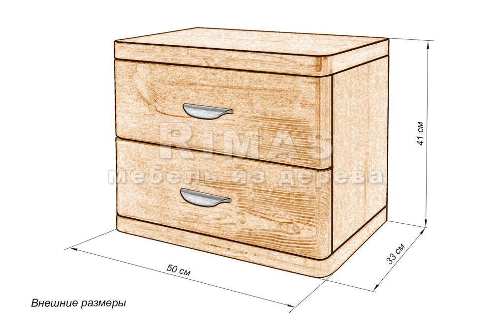 Тумба «Катания 1» из массива дерева