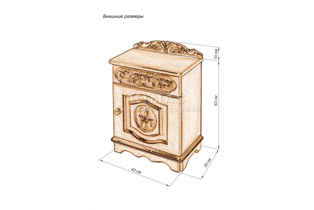 Тумба «Виченца» из массива дерева