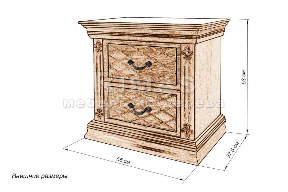 Тумба «Аликанте» из массива дерева