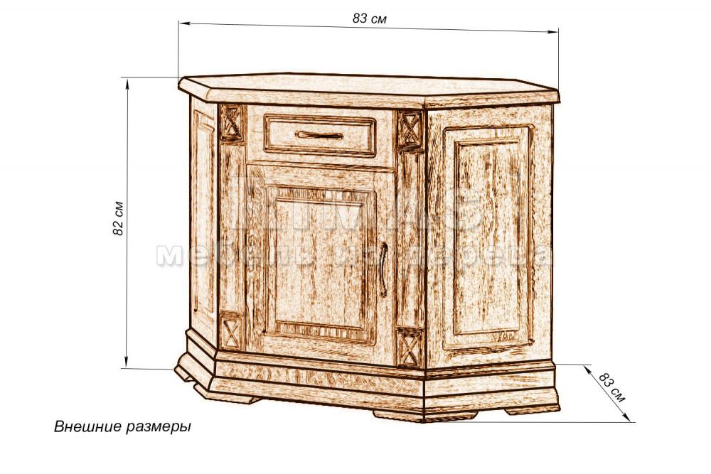 Тумба «Овьедо тв 5» из массива дерева