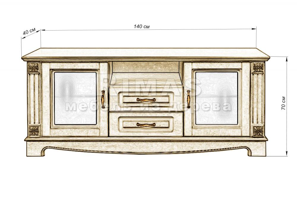 Тумба «Версаль тв» из массива дерева