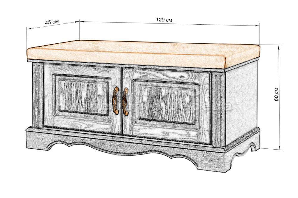 Тумба «Валео об» из массива дерева