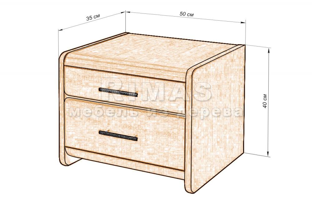 Тумба «Генуя 2» из массива дерева